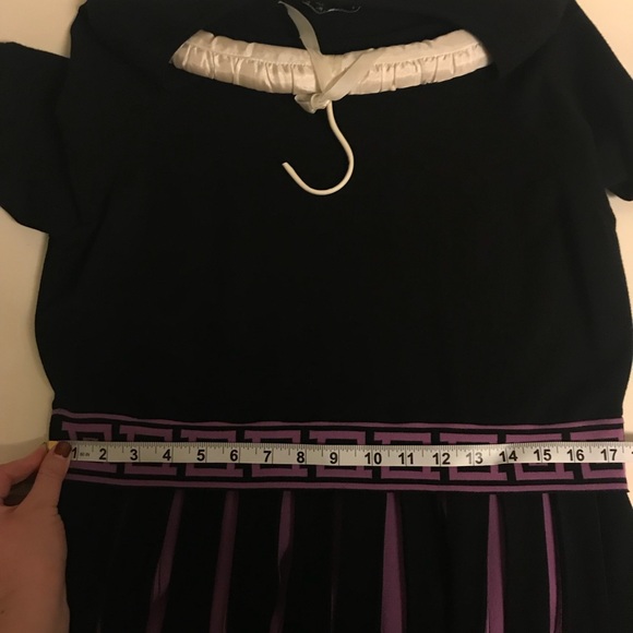 Plus Size Versace Collection Knit Pleated Dress - Picture 7 of 7